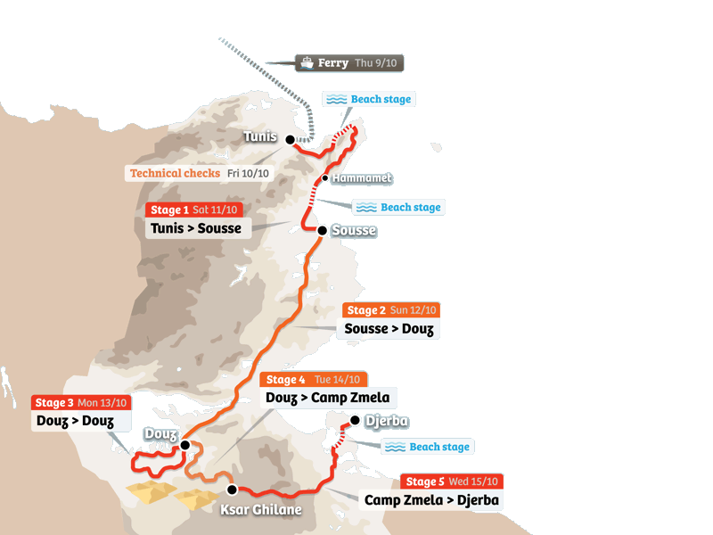 Raid Marruecos | Maroc Challenge | Mapa spring 2020